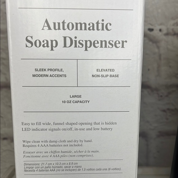 Studio Black Automatic Soap Dispenser - Picture 2 of 4